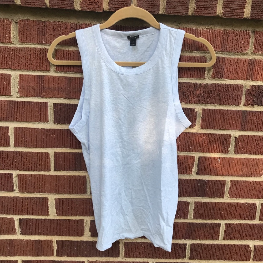 J. Crew tie back tank in pale blue